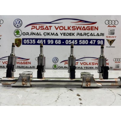1.4TSİ CZC 125LİK MOTOR SIFIR ORJİNAL ENJEKTÖR TAKIMI RAİL HATTI PASSAT GOLF KODİAQ SÜPER B 