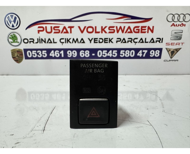 VOLKSWAGEN TİGUAN ÇIKMA ORJİNAL DÖRTLÜ FLAŞÖR TUŞU 2016-2020