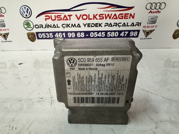 VOLKSWAGEN JETTA ÇIKMA ORJİNAL AİRBAG BEYNİ 5C0 959 655 AF