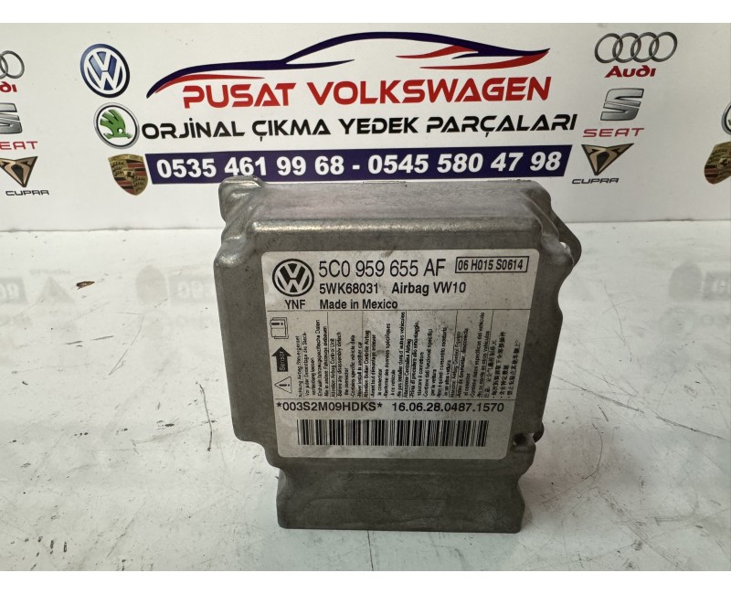 VOLKSWAGEN JETTA ÇIKMA ORJİNAL AİRBAG BEYNİ 5C0 959 655 AF