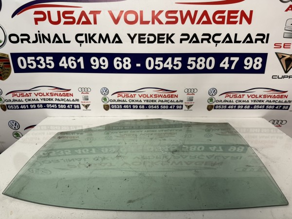VOLKSWAGEN JETTA ÇIKMA ORJİNAL SOL ARKA KAPI CAMI