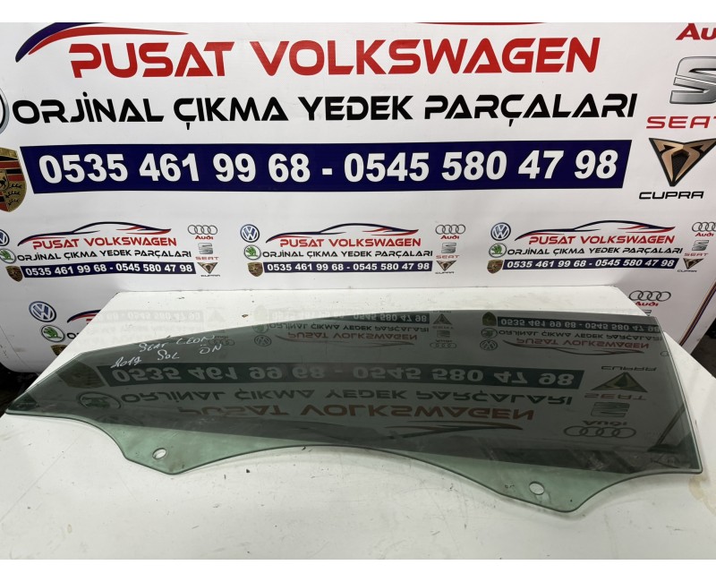 SEAT LEON ÇIKMA ORJİNAL SOL ÖN KAPI CAMI