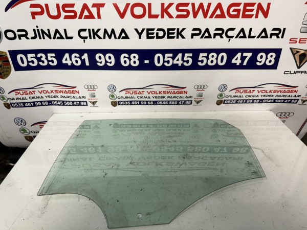 VOLKSWAGEN POLO ÇIKMA ORJİNAL SOL ARKA KAPI CAMI 6R6 845 205 B